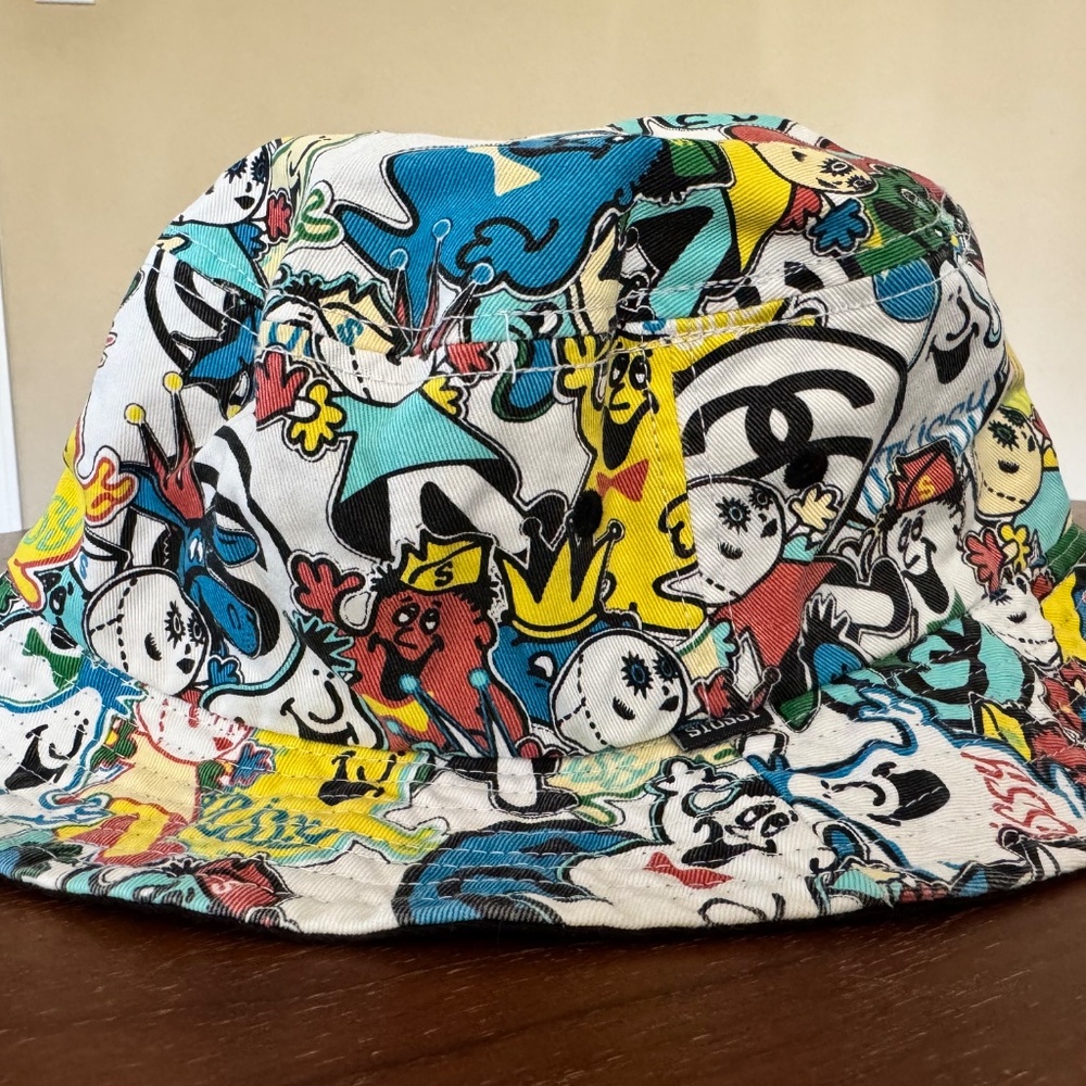Stussy Bucket Hat Rare characters - Picture 2 of 4